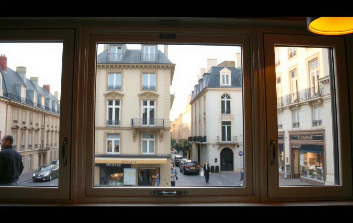 Vue depuis l'agence sur la Rue de Rivoli